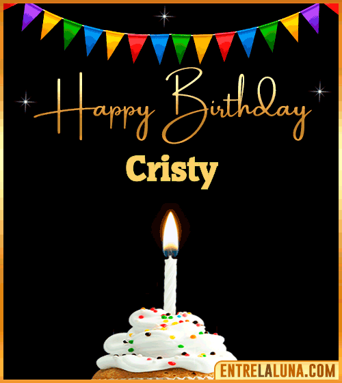 GiF Happy Birthday Cristy
